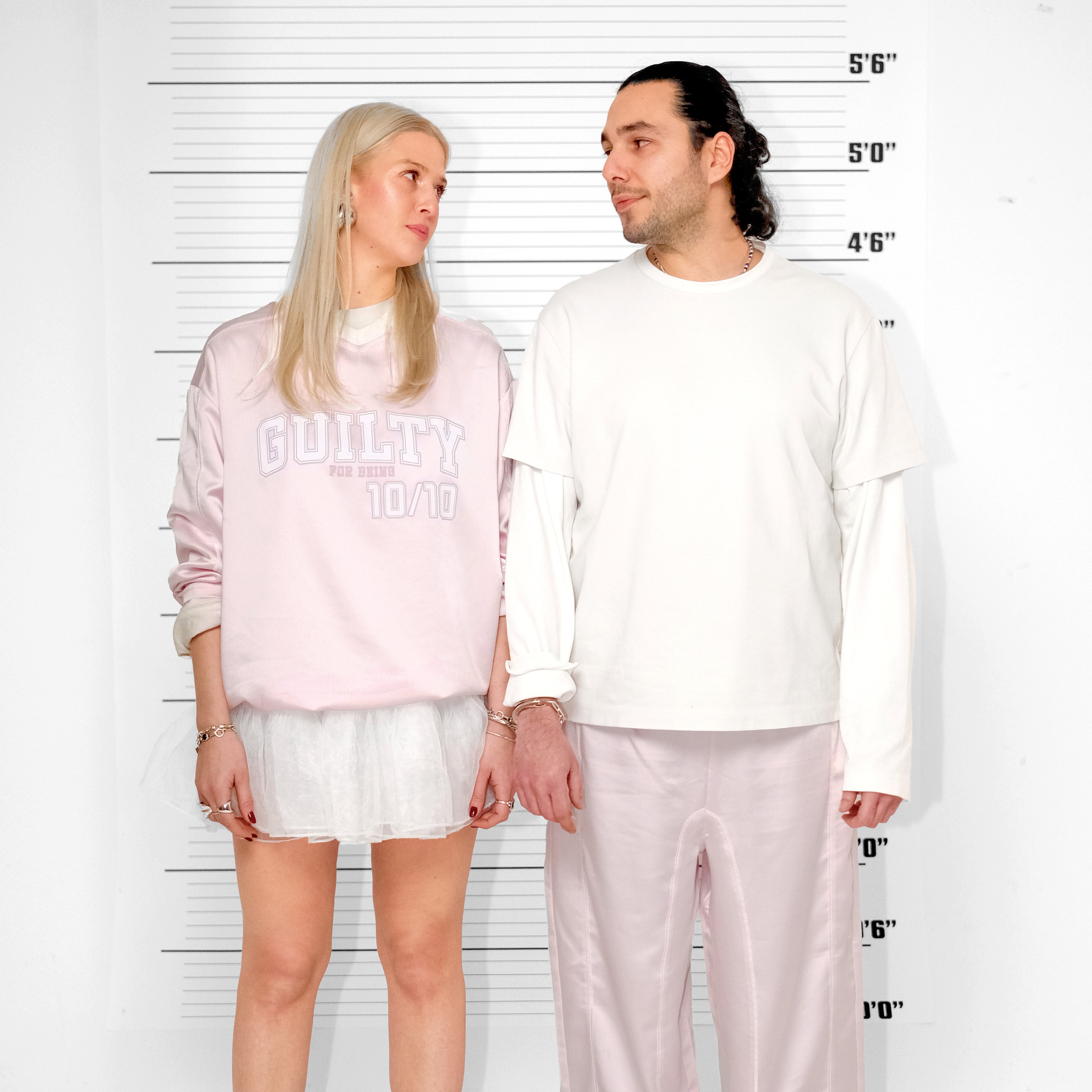 BLONDE PRINTED JERSEY