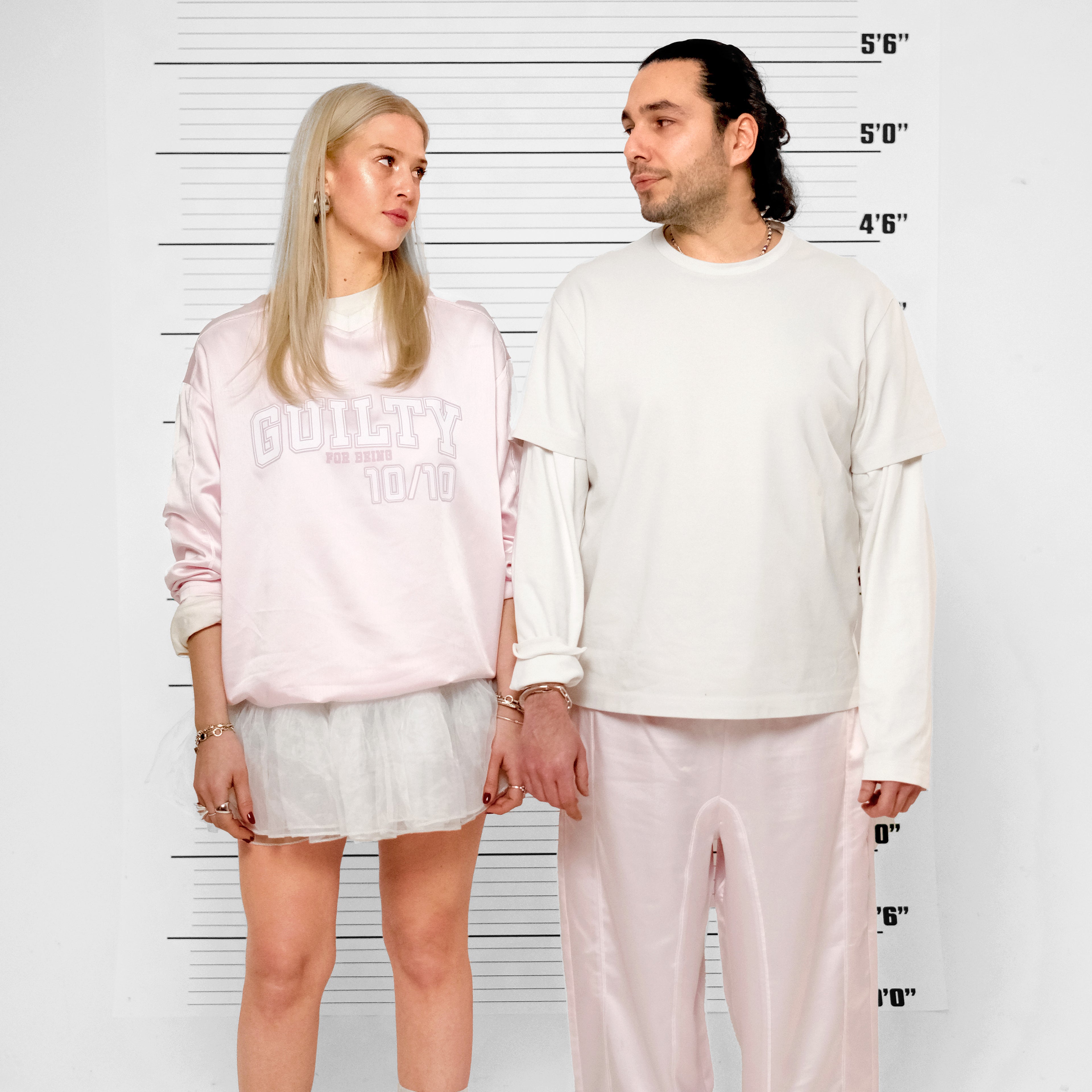 BLONDE PRINTED JERSEY